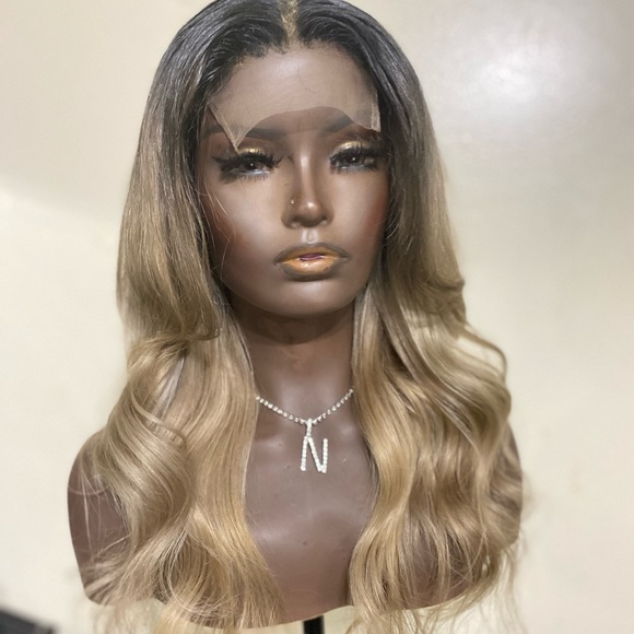 Ombre Coloured Human Hair Wig! - Picture 3 of 4